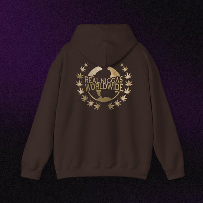 Graphic Hoodie — Vintage George Floyd Skull & 'Real Worldwide' Streetwear