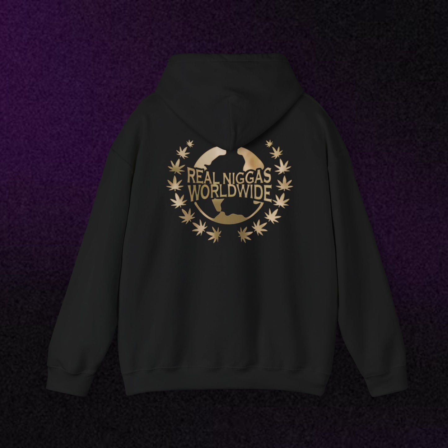 Graphic Hoodie — Vintage George Floyd Skull & 'Real Worldwide' Streetwear