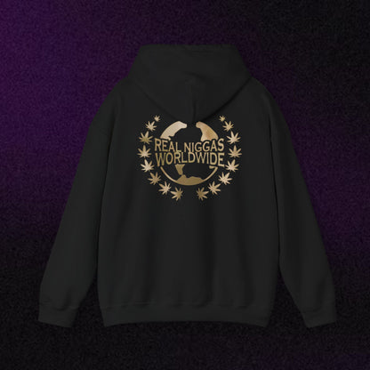 Graphic Hoodie — Vintage George Floyd Skull & 'Real Worldwide' Streetwear