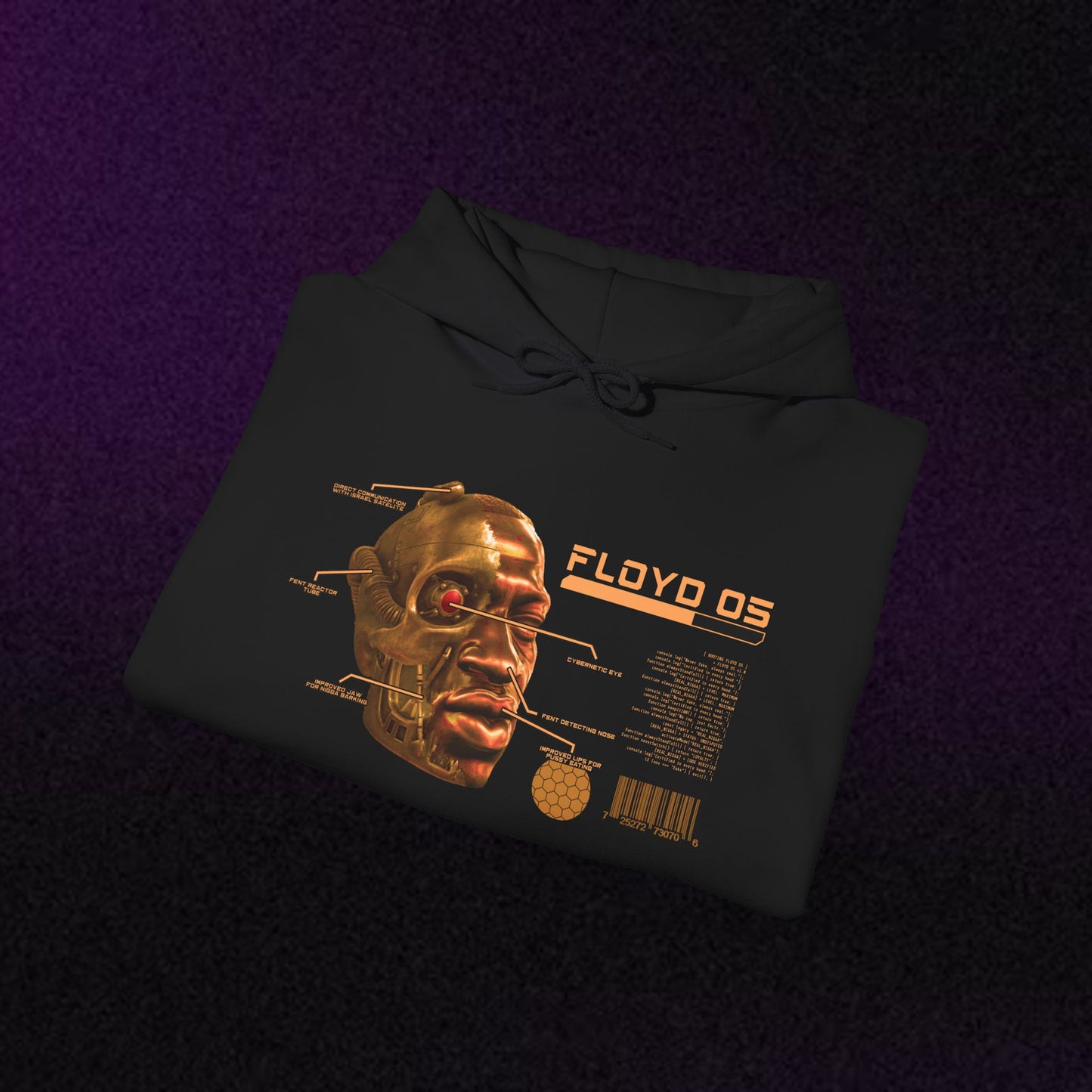 Graphic Hoodie — Vintage George Floyd Skull & 'Real Worldwide' Streetwear