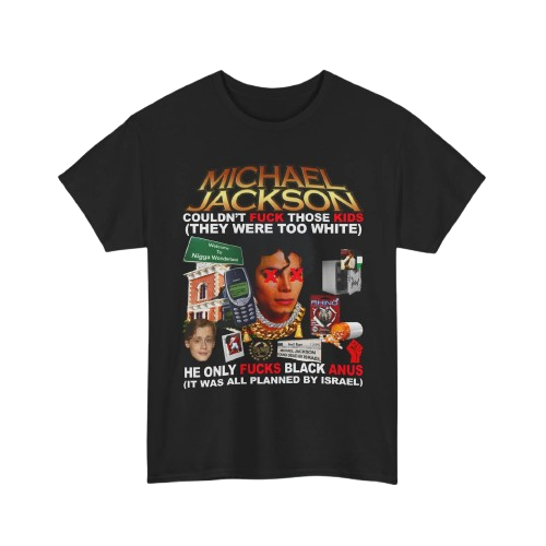 Controversial Graphic Tee — Michael Jackson Parody Design