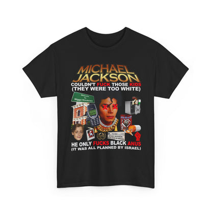 Controversial Graphic Tee — Michael Jackson Parody Design